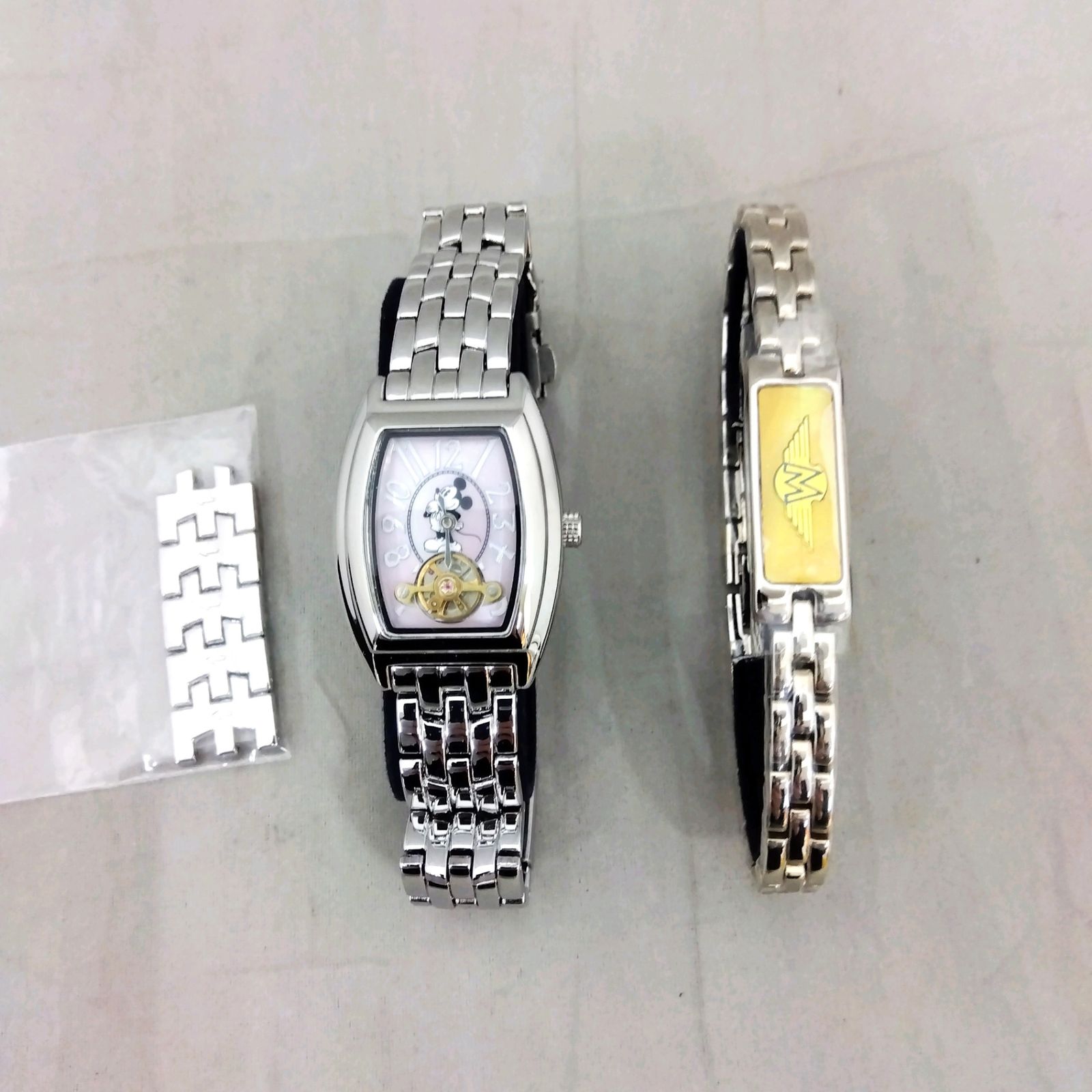Disneyミッキーマウス 腕時計&ブレスレット MC-754B（手巻き式 