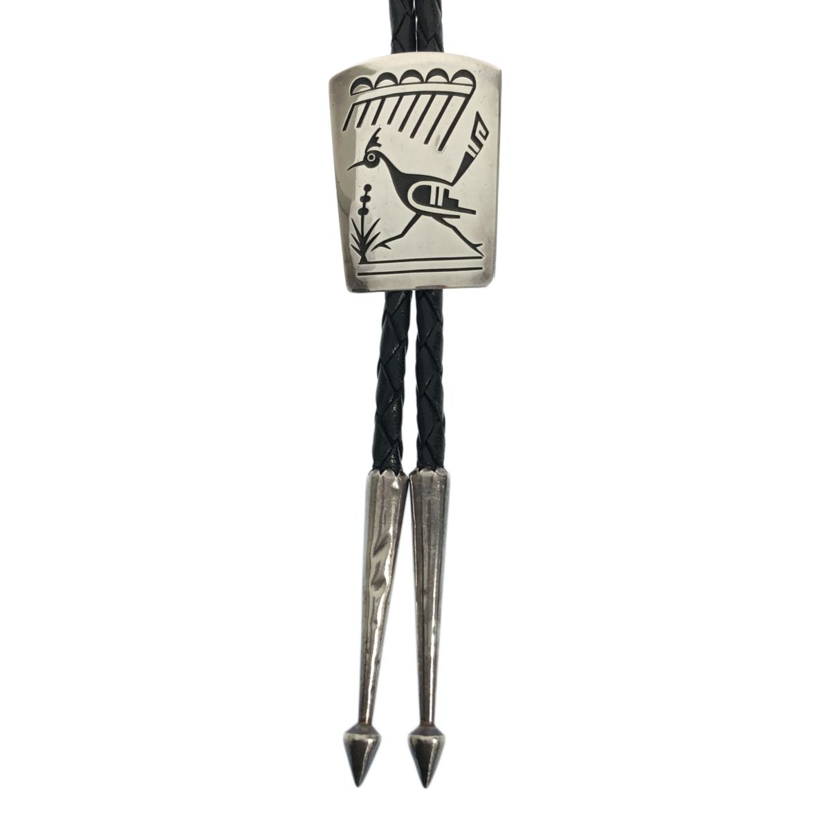 HOPI ホピ族 Weaver Selina オーバーレイ ボロタイ ロードランナー