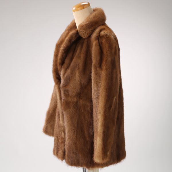 ハーフコート ミンク 毛皮コート その他アウター ブラウン - メルカリ