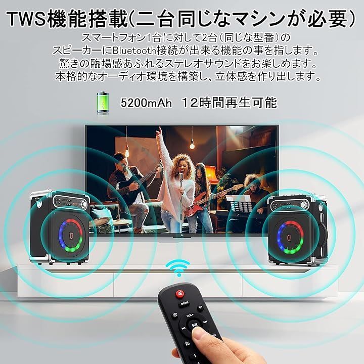 ワイヤレスマイク２本 Bluetooth