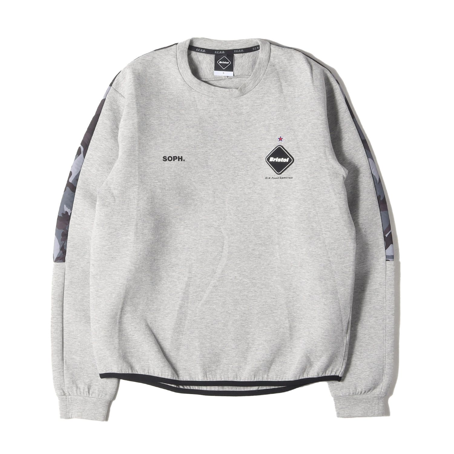 F.C.R.B. グレー スウェット トレーナー