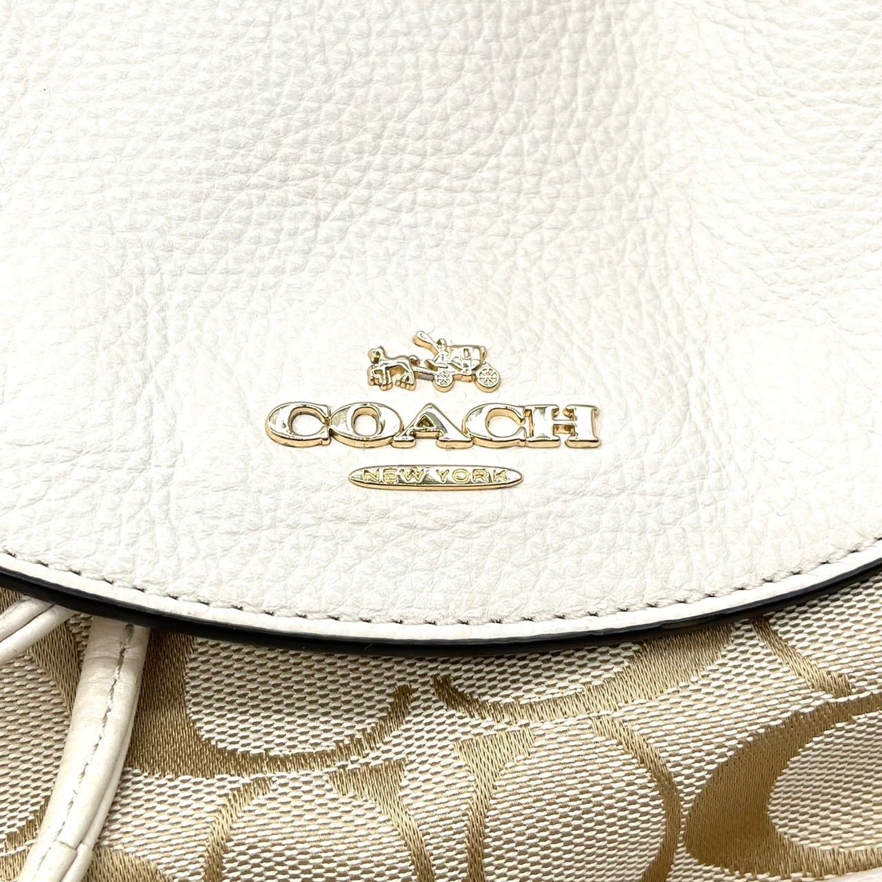 ✨良品✨ COACH コーチ リュック シグネチャー キャンバス レザー 革 