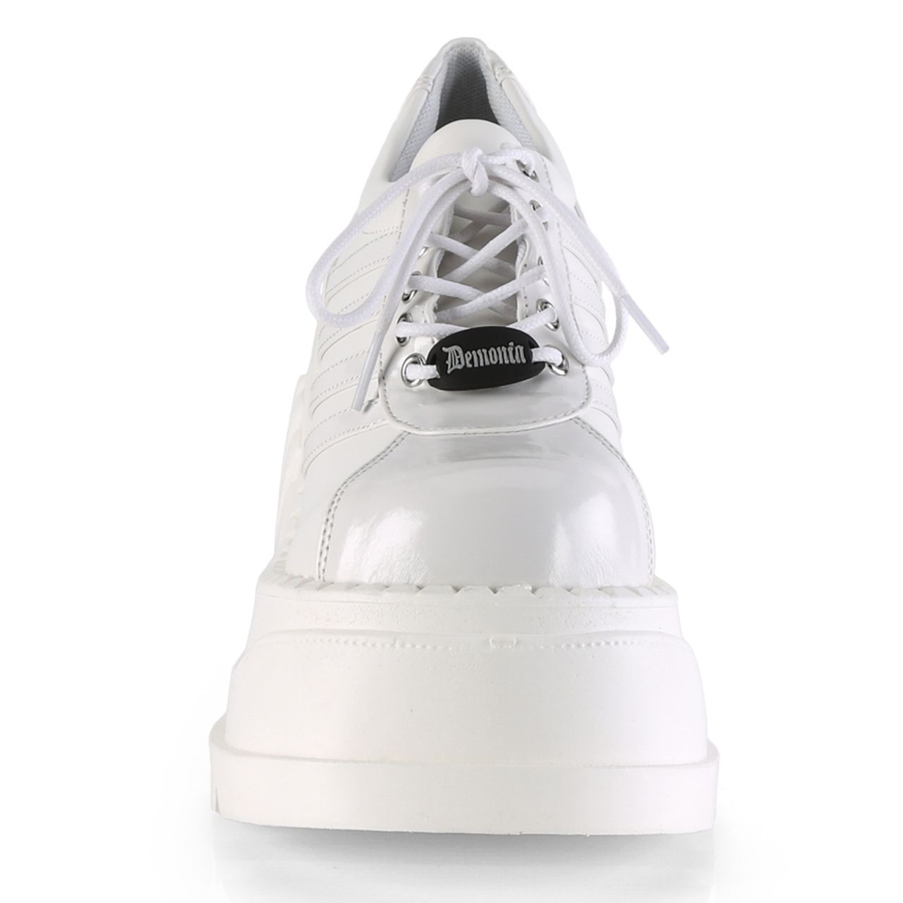 正規品☆DEMONIA（デモニア）＊STOMP-08白＊フェイクレザー切替