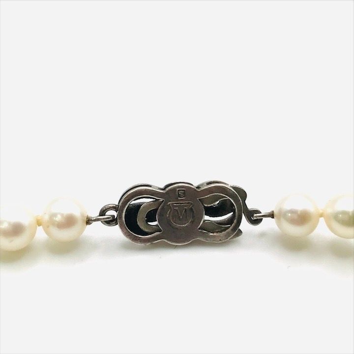 人気商品の再入荷情報をお届け！ 超美品 MIKIMOTO ミキモト アコヤ真珠 パール シルバー刻印 5.8 アクセサリー