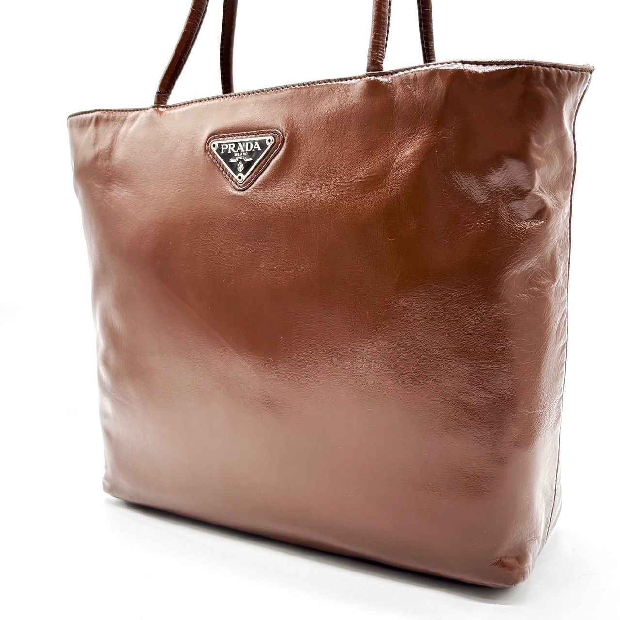 全国送料無料・イイ店 ✨良品✨ PRADA 三角ロゴ ハンドバッグ トートバッグ プラダ バッグ