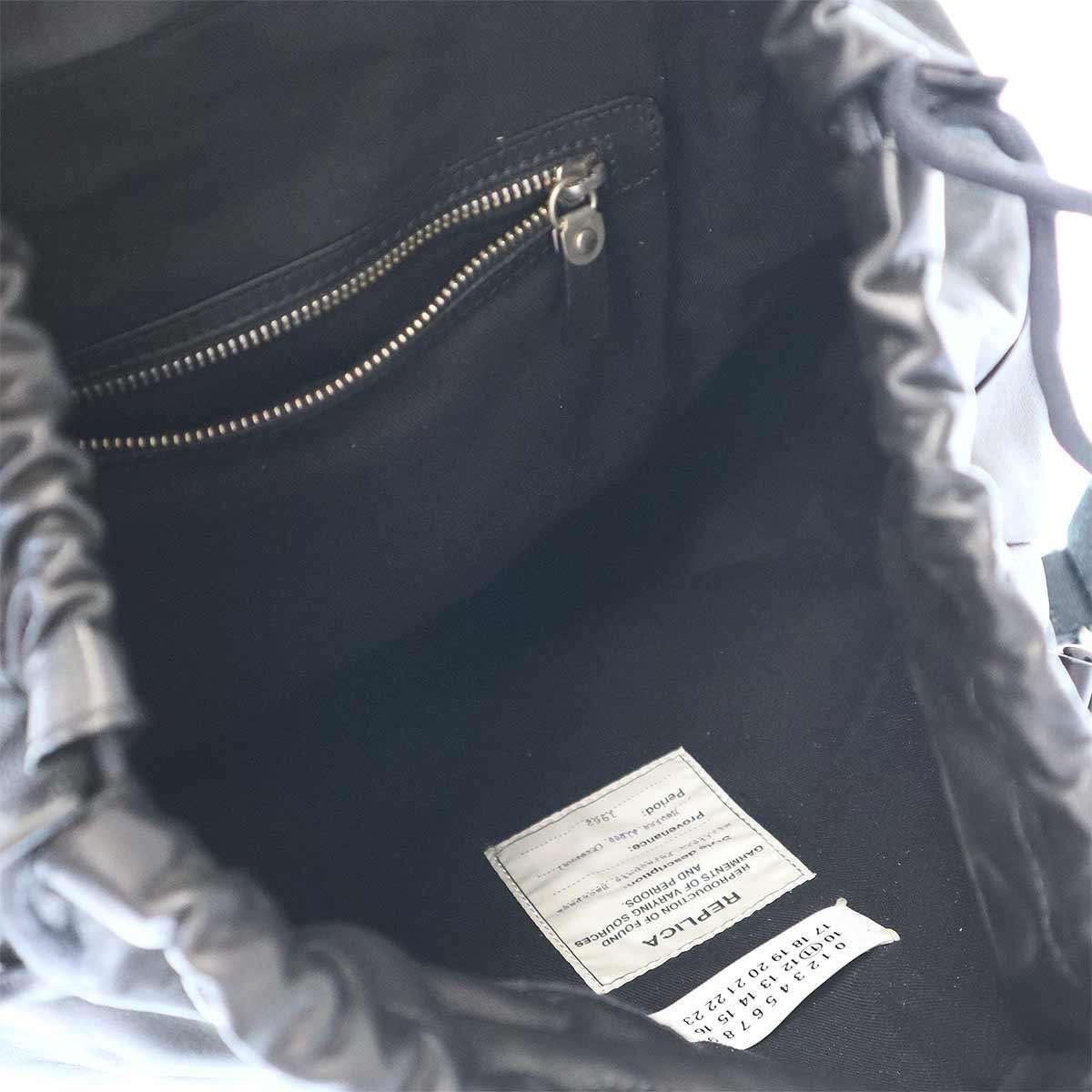 Maison Martin Margiela 11 メゾン マルタン マルジェラ 11 14AW REPLICA Military Parachute  Backpack ミリタリーパラシュートレザーバックパック S35WA0008 ブラック - メルカリ