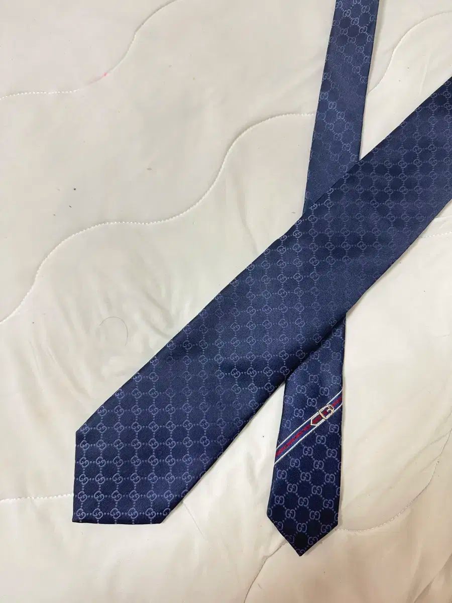 GUCCI グッチ GG パターン ネイビー ネクタイ