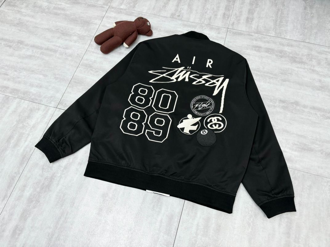 NIKE stussy リバーシブルジャケット Buy Stussy x Nike Reversible Varsity Jacket 'Black/Sail