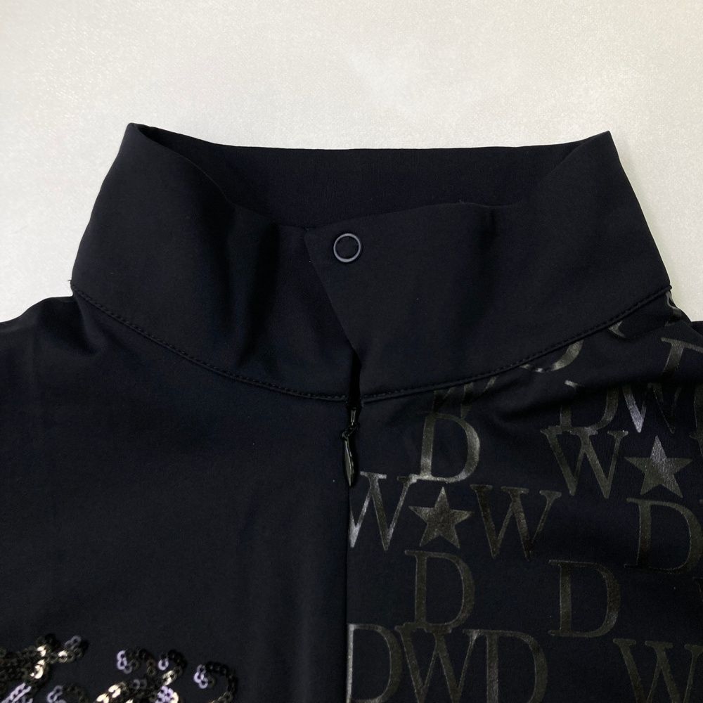 Dance With Dragon ハーフジップ ゴルフウェア ロゴ 総柄 L サイズ：2 DANCE WITH DRAGON ダンスウィズドラゴン ハーフ