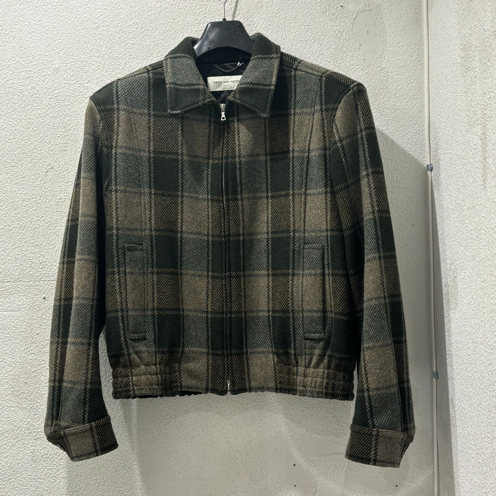 DRIES VAN NOTEN ドリスヴァンノッテン ウールブルゾンジャケット SIZE54【表参道t】 - メルカリ