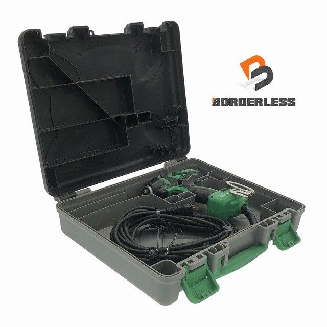 品 HITACHI 日立工機 100V インパクトドライバー WH12VE 緑 グリーン ケース付 コード式 電動工具