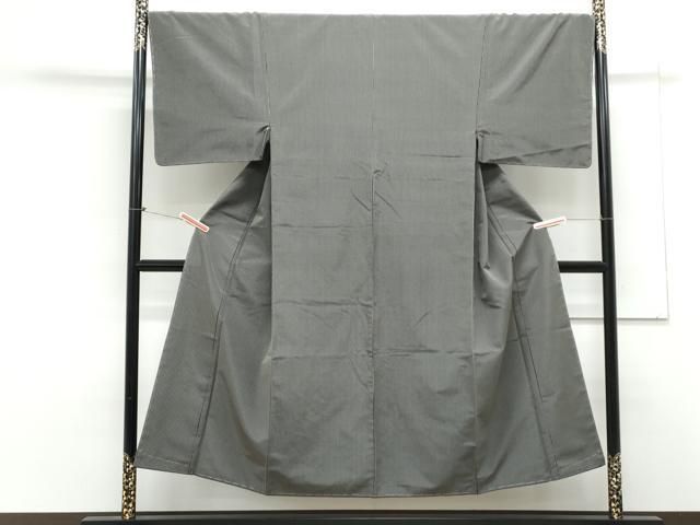 平和屋着物 男性 お召 縞 正絹 th