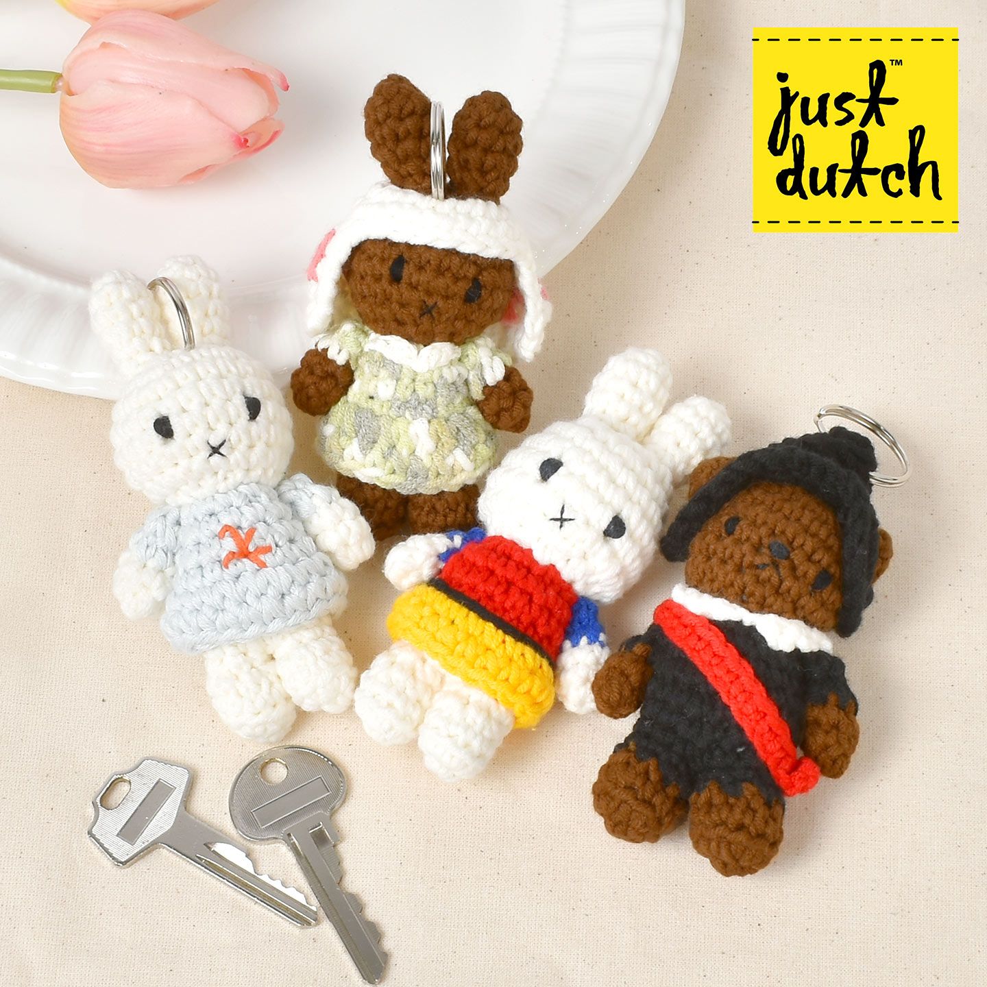 miffyミッフィー ボリス　ジャストダッチ Miffy 編みぐるみ | ボリス ぬいぐるみ ブルーナ ジャストダッチ