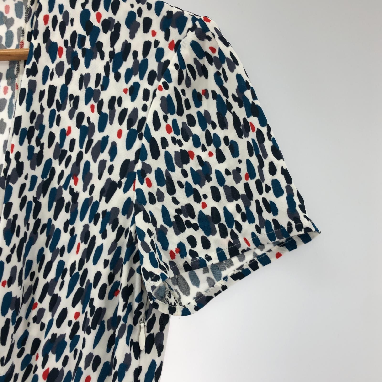 Issa London イッサロンドン 総柄 カシュクールワンピース sizeUK8 