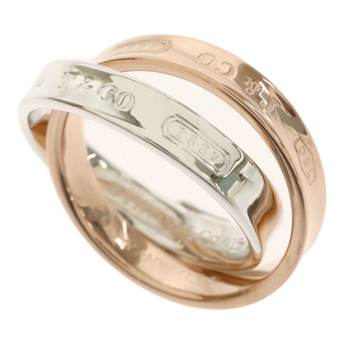 Tiffany & Co. 925 シルバー リング　18号(内径18ｍｍ) TIFFANY & CO. Tiffany ティファニー 750PG 18金ピンクゴールド