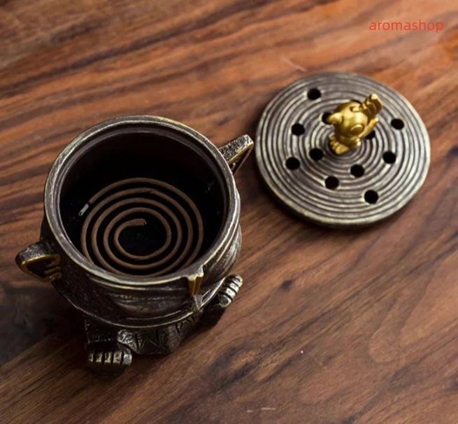 銅製 かぼちゃ灰皿 香炉 装飾品 工芸品 美術品 置物 銅製 かぼちゃ灰皿 香炉 装飾品 工芸品 美術品 置物