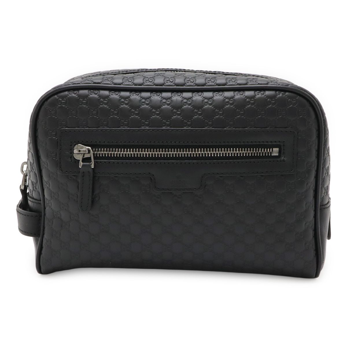 GUCCI グッチ マイクログッチシマ セカンドバッグ クラッチバッグ ハンドバッグ レザー ブラック 黒 アウトレット品 419775