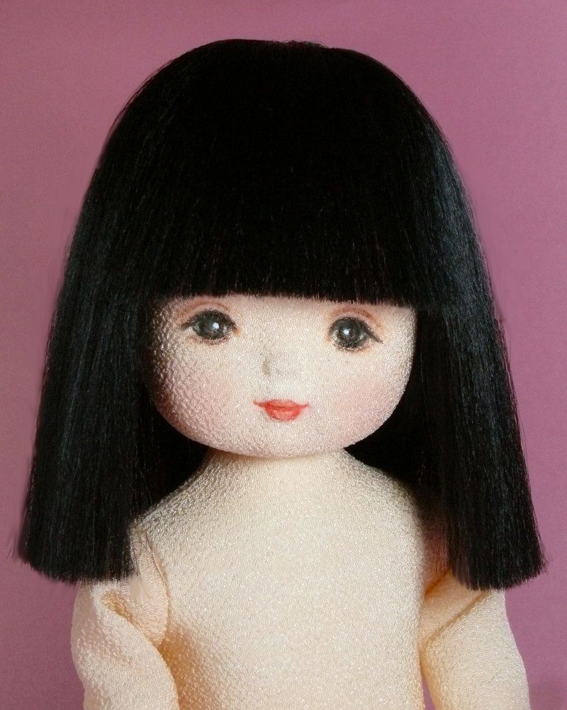 ちりめん張りはだか市松 さくら 龍児工房作 サイズ２３ｃｍ
