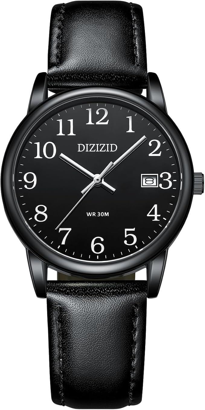 DIZIZID 腕時計 メンズ アナログ 防水 革ベルト watch for men