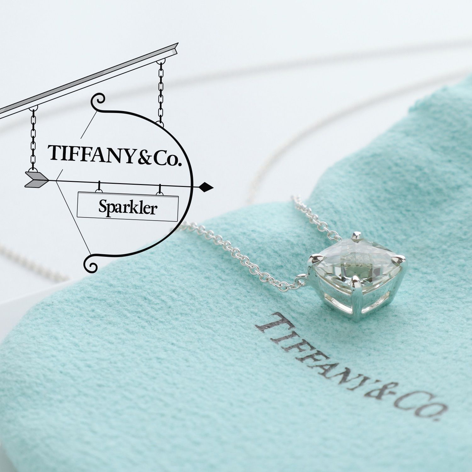 美品 ティファニー TIFFANY&Co. スパークラー プラシオライト