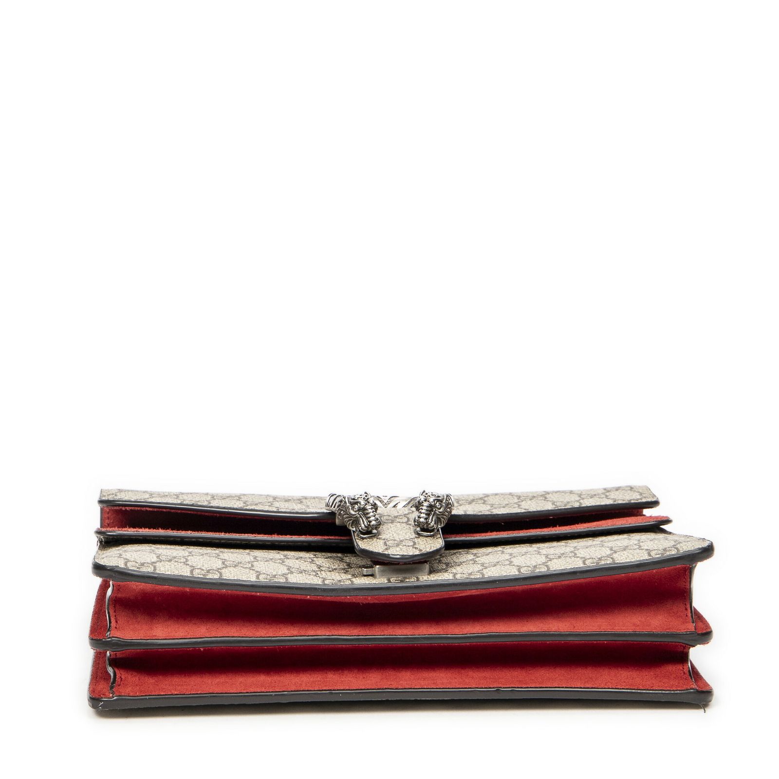 クロスボディ赤 ベージュスプリームPVCキャンバスA