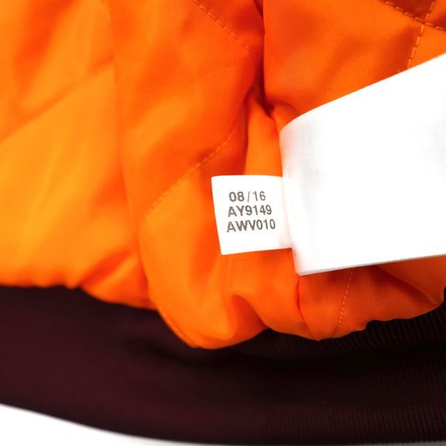 アディダス adidas☆MA-1 フライトジャケット 刺繍ロゴ トレフォイルL adidas Originals MA-1 フライトジャケット XS ボルドー