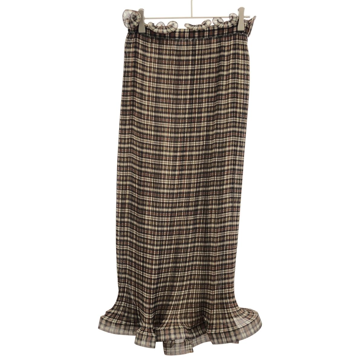 BURBERRY バーバリー マホガニーチェックプリーツスカート 4566785 ブラウン 38
