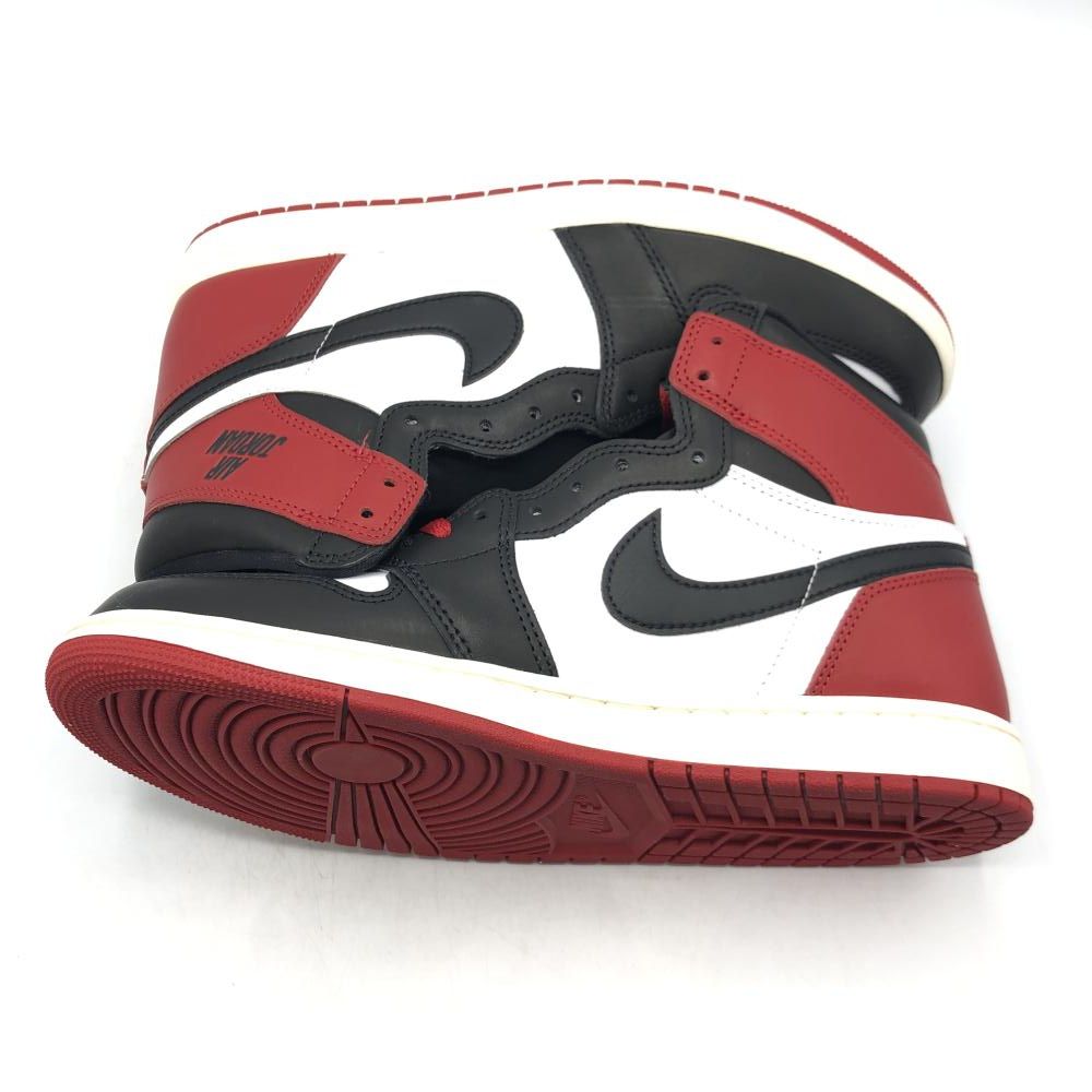 中古】NIKE AIR JORDAN 1 RETRO HIGH OG Black Toe Reimagined