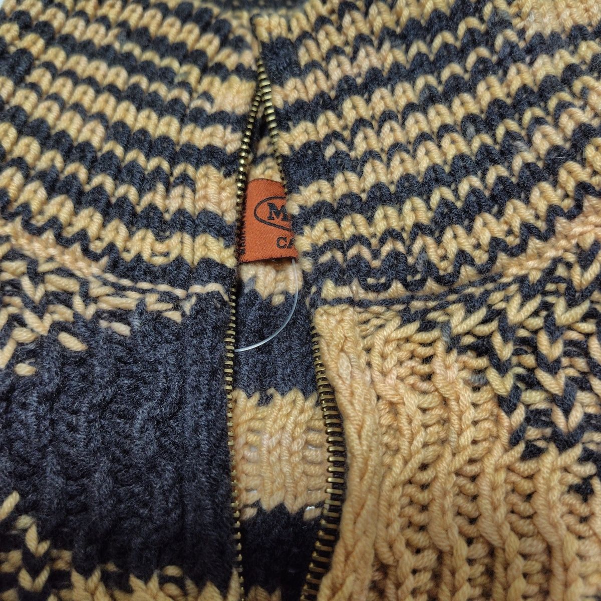 アイテム入荷！ MISSONI ミッソーニ ベスト レディース - オレンジ×ダークグレー ジップアップ|タッセル|カシミヤ