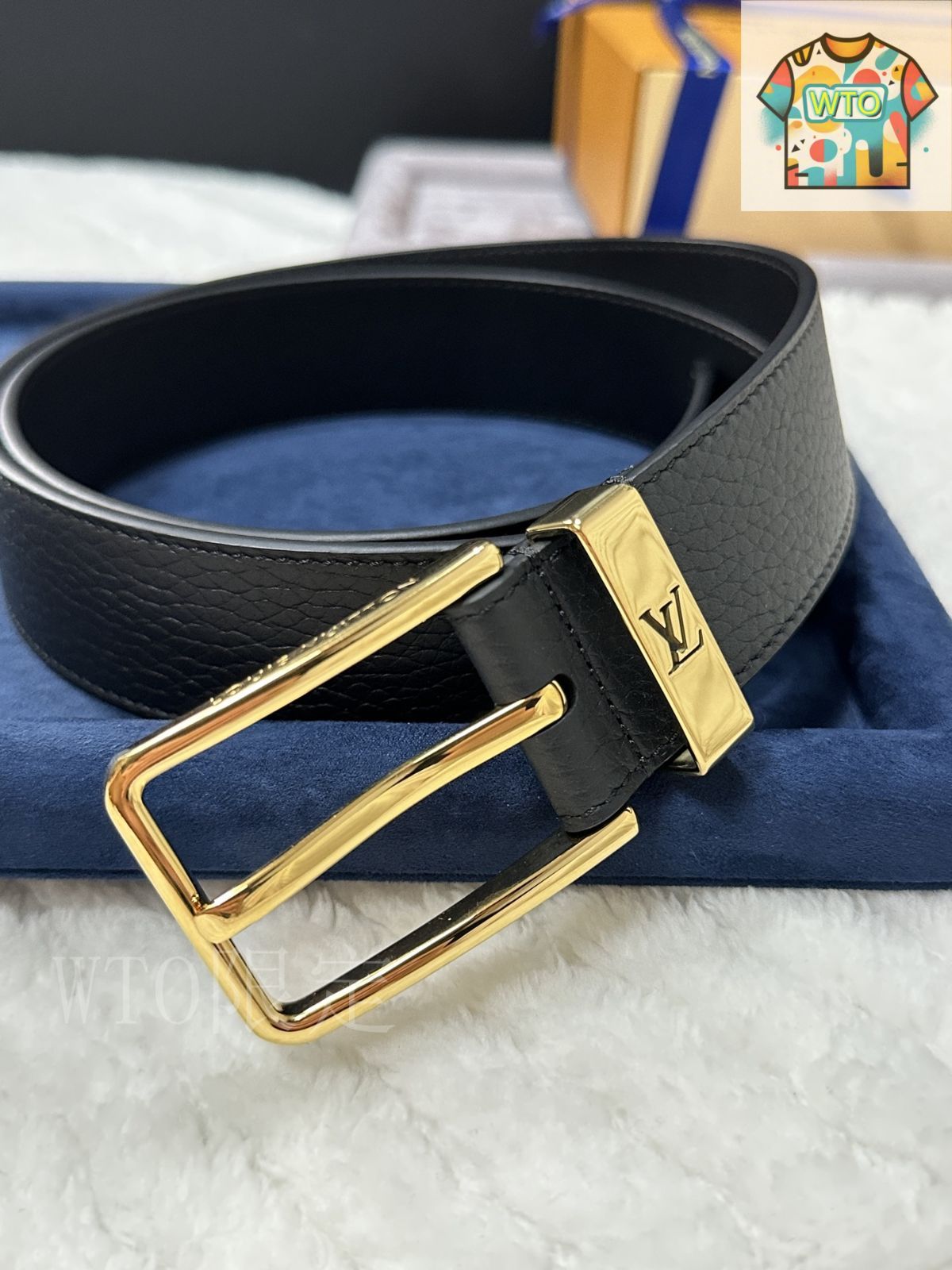 Louis Vuitton レザー ベルト 今日特価】Louis Vuitton ルイヴィトン レザーベルト - メルカリ