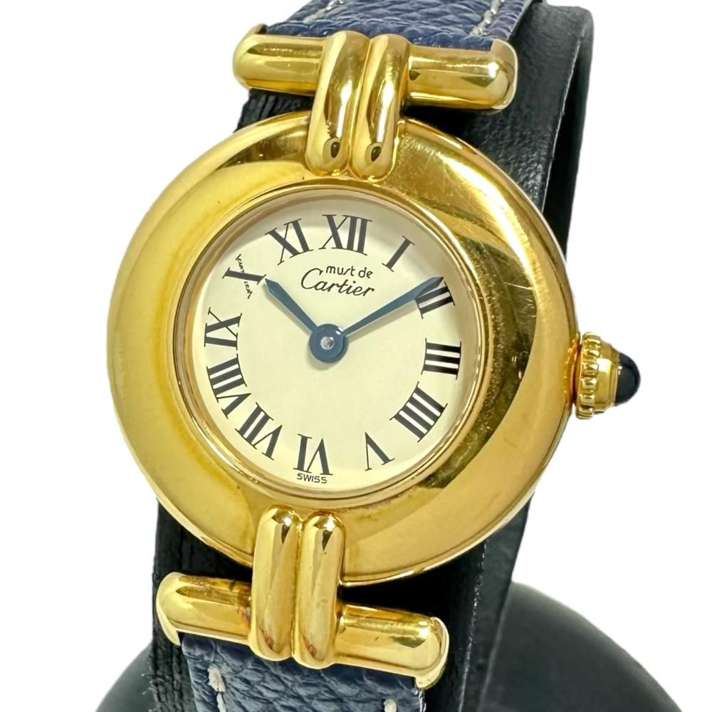 カルティエ マストコリゼ SM ヴェルメイユ W1000653 Cartier 腕時計 アイボリー文字盤 Cartier - カルティエ マストコリゼ SM ヴェルメイユ W1000653 Cartier