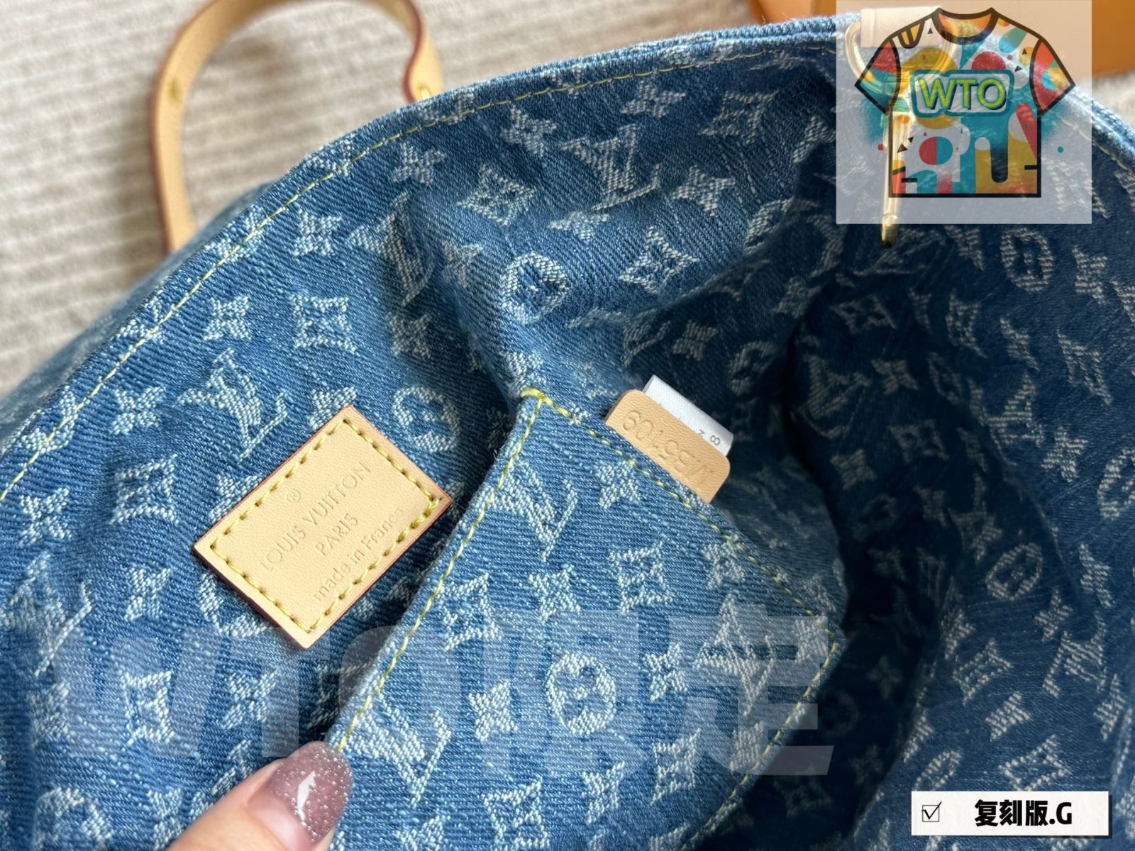 LouisVuitton ルイヴィトンデニム　36サイズ 今日WTO】Louis Vuitton Monogram Denim デニムブルー