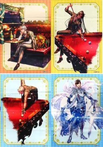オ*ル様 布ポスター　訳あり 中古】ポスター B2布ポスター 全4種セット 「夢王国と眠れる100