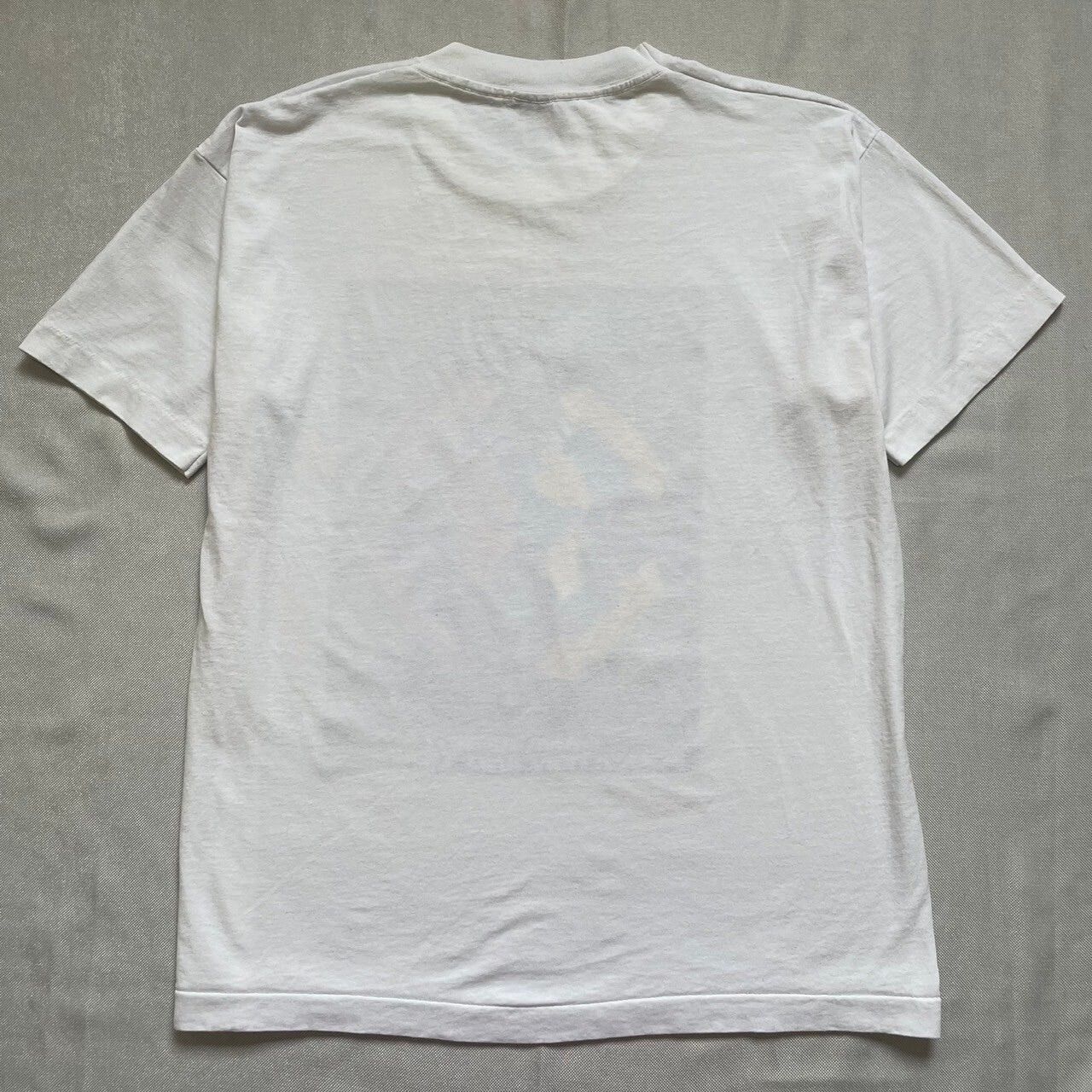 90s USA製 FRUIT OF THE LOOM フルーツオブザルーム NO ONE DOES IT ALONE 地球 アート シングルステッチ Tシャツ No.F002