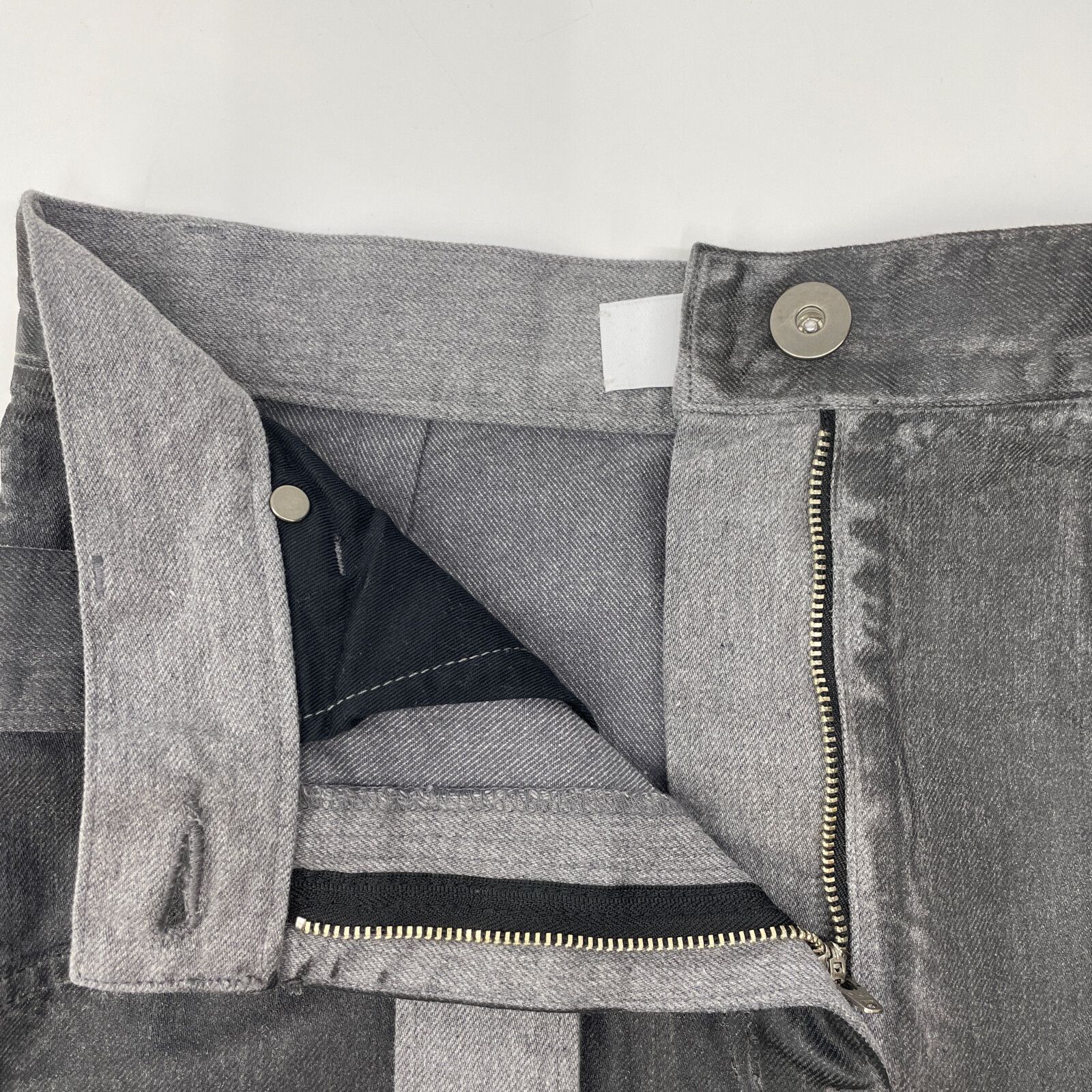 IRENE アイレネ 24年製 26S87003 ｸﾞﾚｰ Droopits Belt Denim Skirt 36  