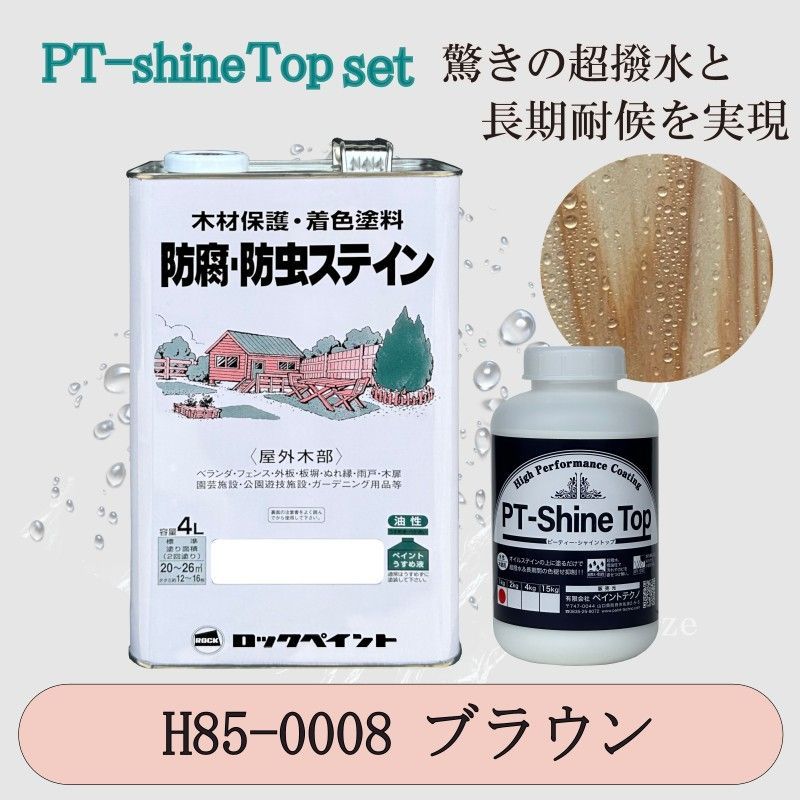 ナフタデコールブラックと PT-Shine Topのお得なセット4L＋1kg