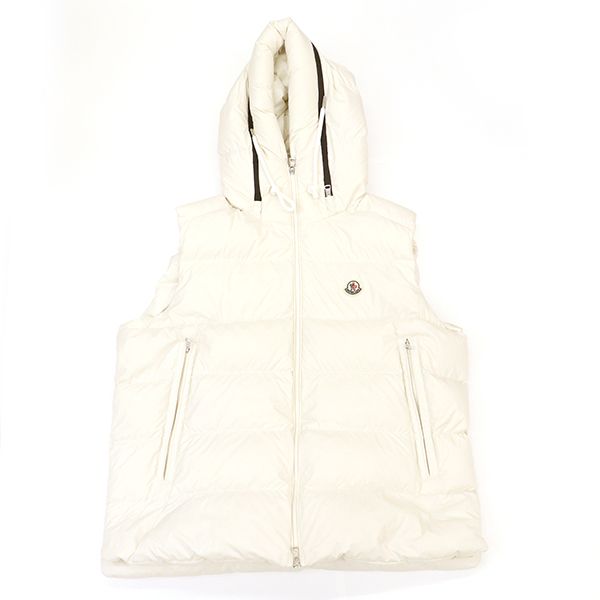 モンクレール MONCLER ダウンベスト レディース トップス ホワイト サイズ6 yy 4000064800900460