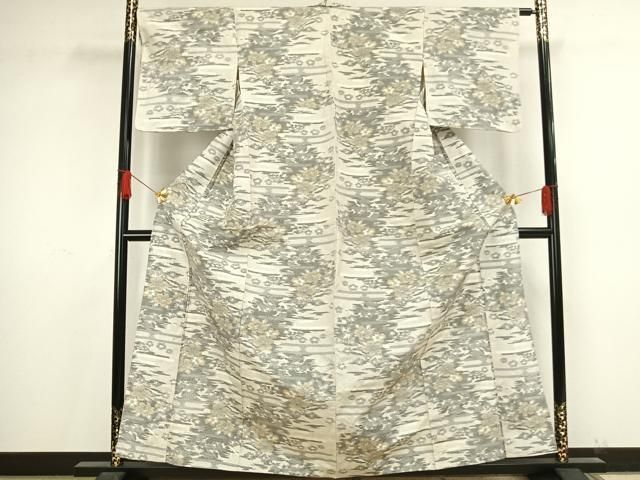 平和屋着物▽上質な紬 単衣 舞花文 正絹 逸品 AAAV8426fy - メルカリ