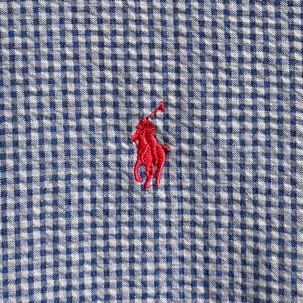 ポロラルフローレン RALPH LAUREN ポロシャツ ５つボタン 紺色 M ケーブルニット ポロシャツ WMPOKNINB920219