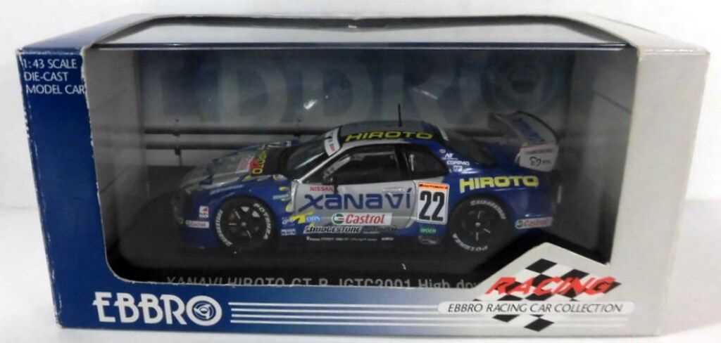 ヒロダービー エムエムピー 1/43 EBBRO Racing XANAVI HIROTO GT-R JGTC 2001