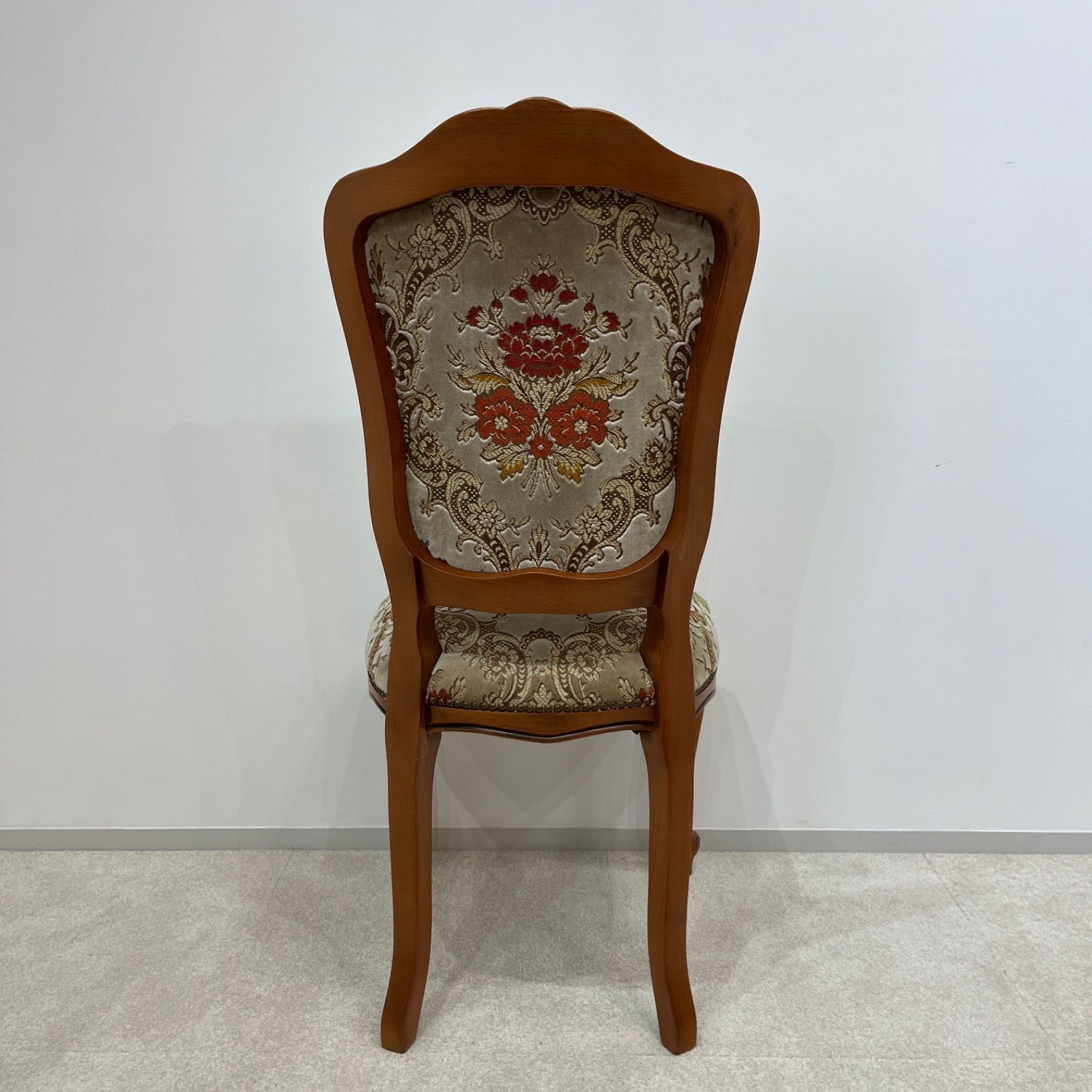 イタリア製 ロココ調 ダイニングチェアー 金華山 2脚セット ビンテージ