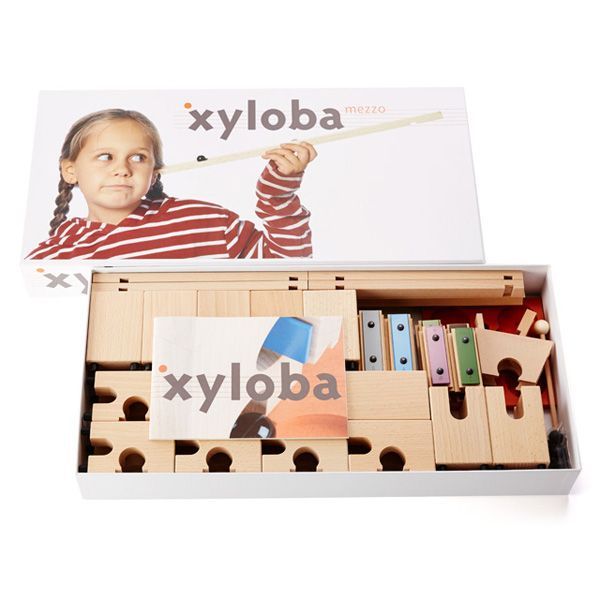 サイロバ マーブルラン メッゾ スイス 音を奏でる積み木 xyloba 木製 つみき 木のおもちゃ ブロック 組み立て 鉄琴 男の子 女の子 5歳 6歳 7歳 8歳 小学生 誕生日 プレゼント おしゃれ インテリア 音感 構成力 卒園祝い 入学祝い