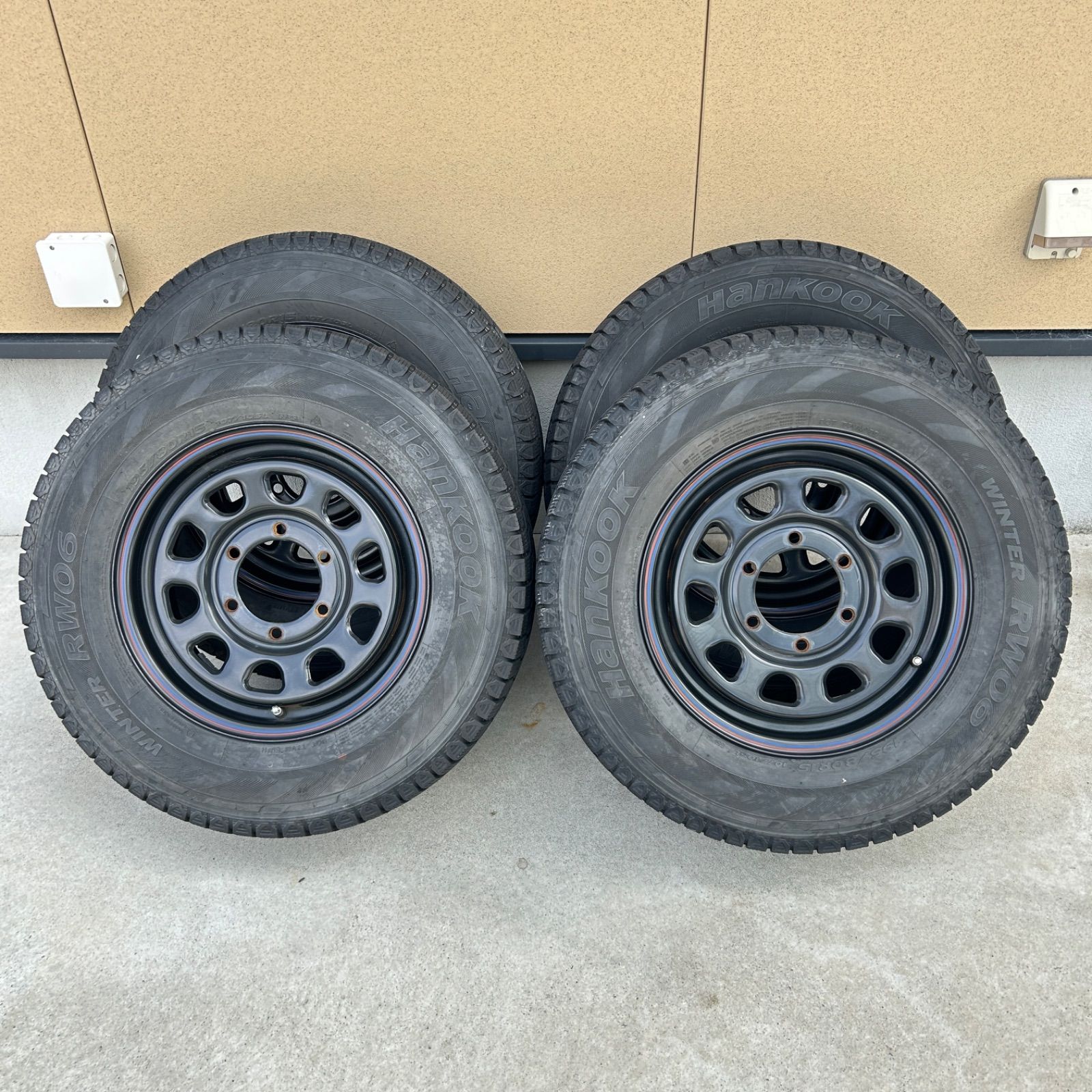 中古】DAYTONA スタッドレスタイヤ 195/80r15 65psi