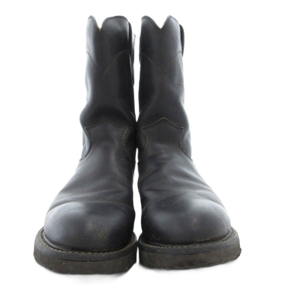 ジャスティン JUSTIN ウエスタンブーツ レザー 本革 8.5 黒