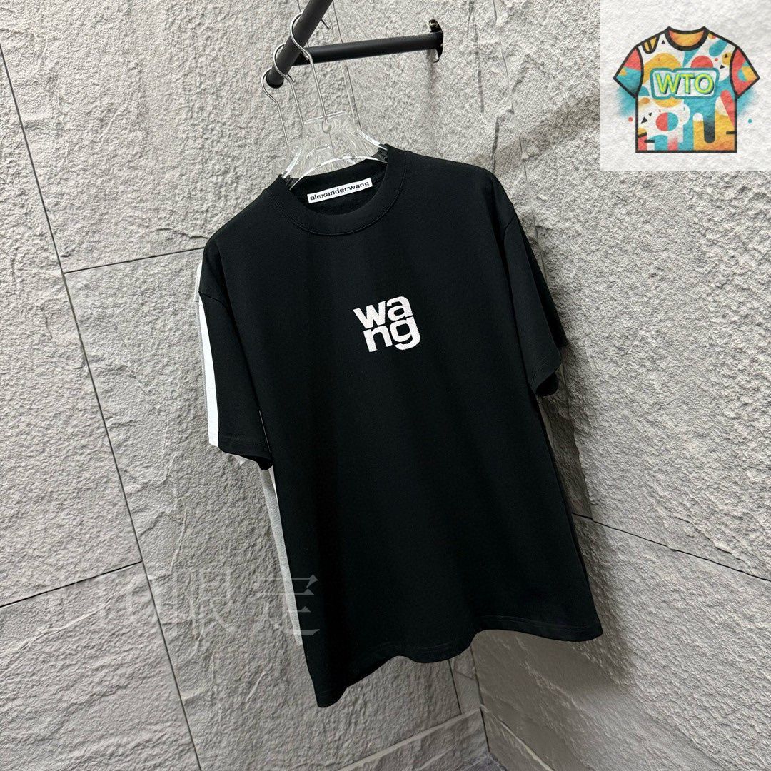 今日WTO】Alexander Wang WANG 刺繍 & プリント T シャツ-ZM69