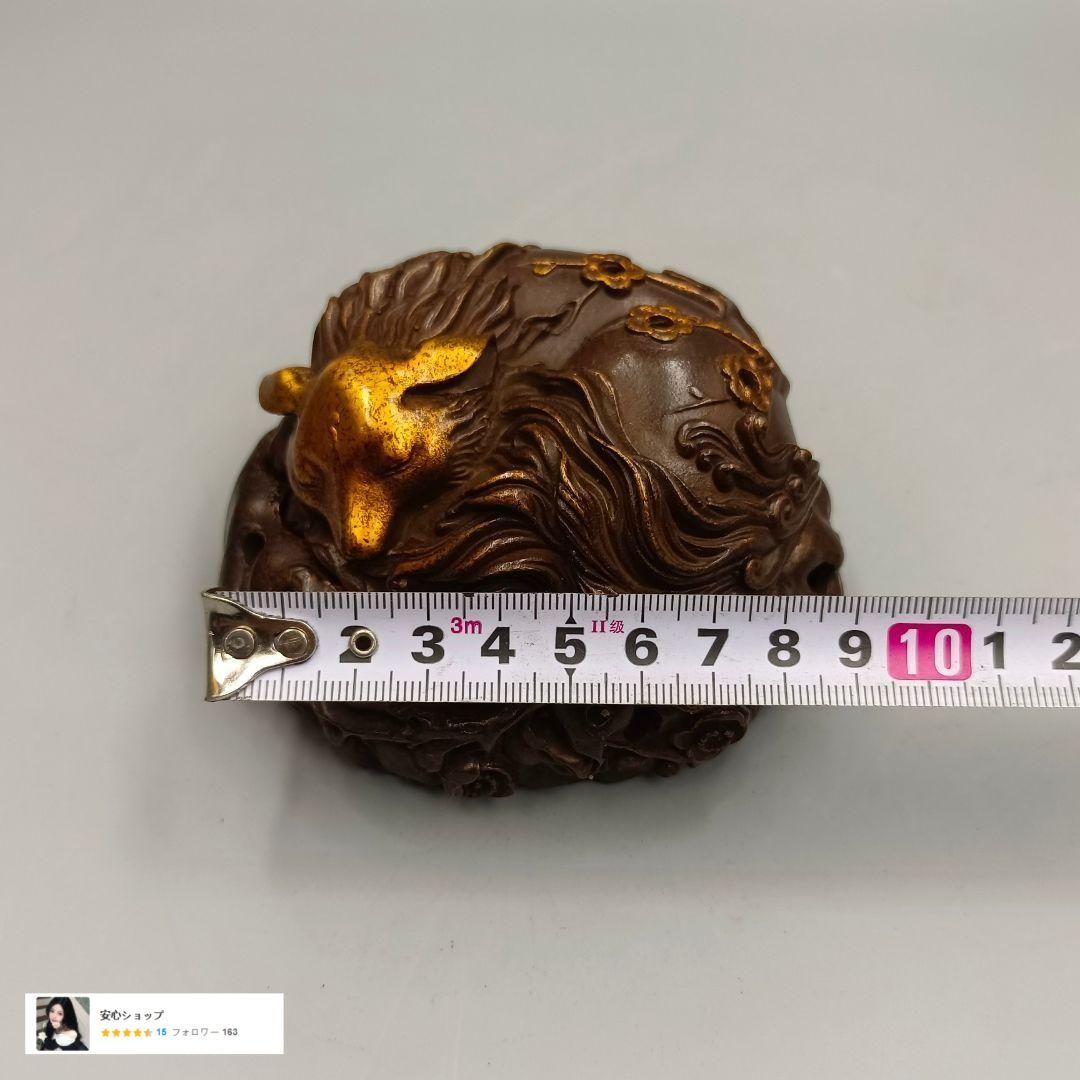 銅製 九尾狐薫香炉 室内薫香炉 茶道具 香道具 装飾品 工芸品