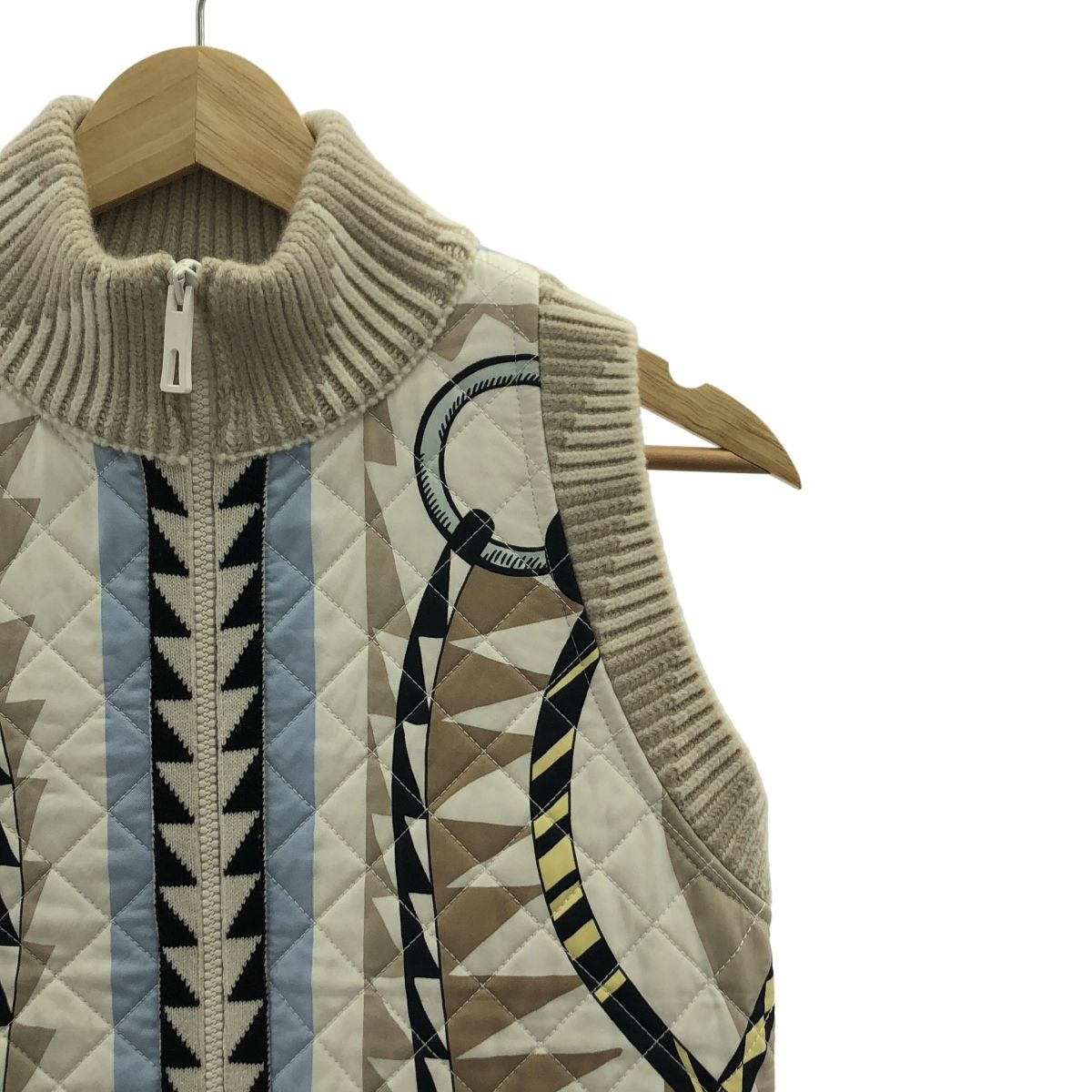 HERMES エルメス シルク ニット カーディガン スカーフ 38 HERMES