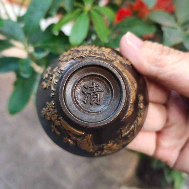鎏金福禄寿喜小碗4つ
