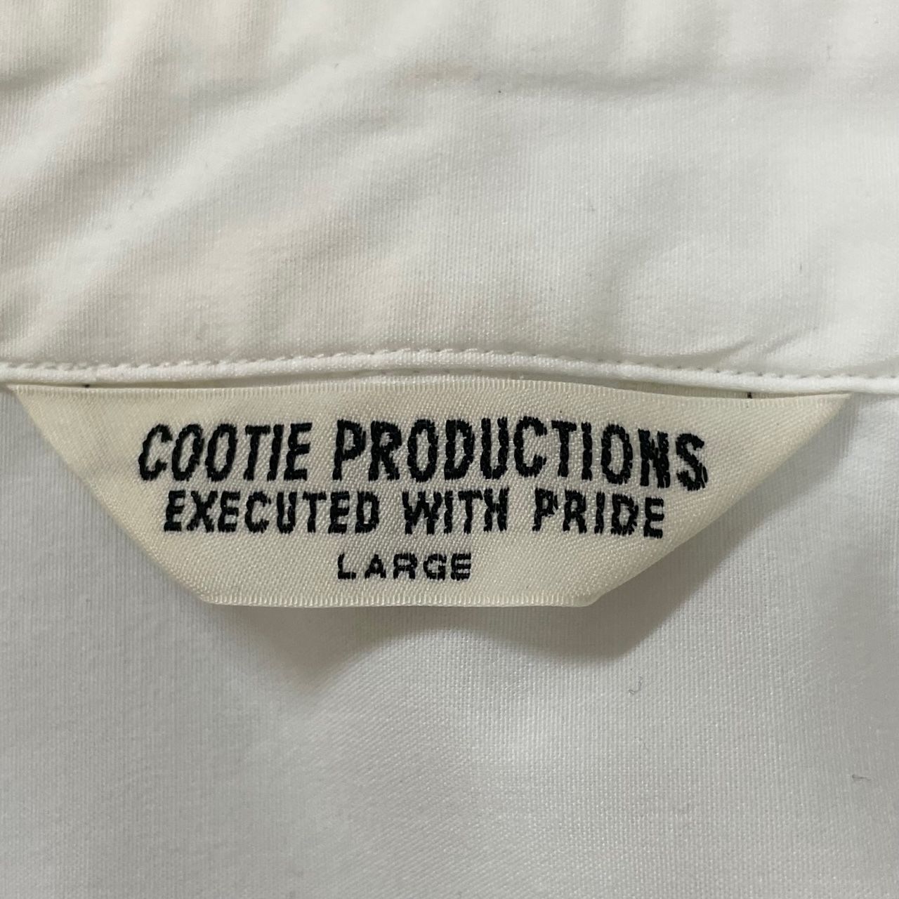 定価22000円 美品 COOTIE PRODUCTIONS 23SS Comfortable Broad L/S Shirt White ブロード  シャツ クーティー CTE-23S405 ホワイト L 56838A - メルカリ