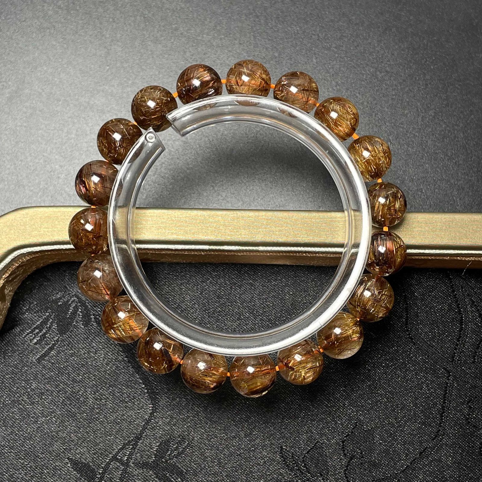 夢色 EU製 定価14万円☆ROBEAN・極!極満針ルチルクォーツ☆猫目